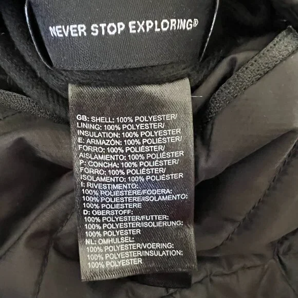 The North Face Mossbud Reversible Vest Black Fleece Heatseeker Gorpcore M - Picture 8 of 10